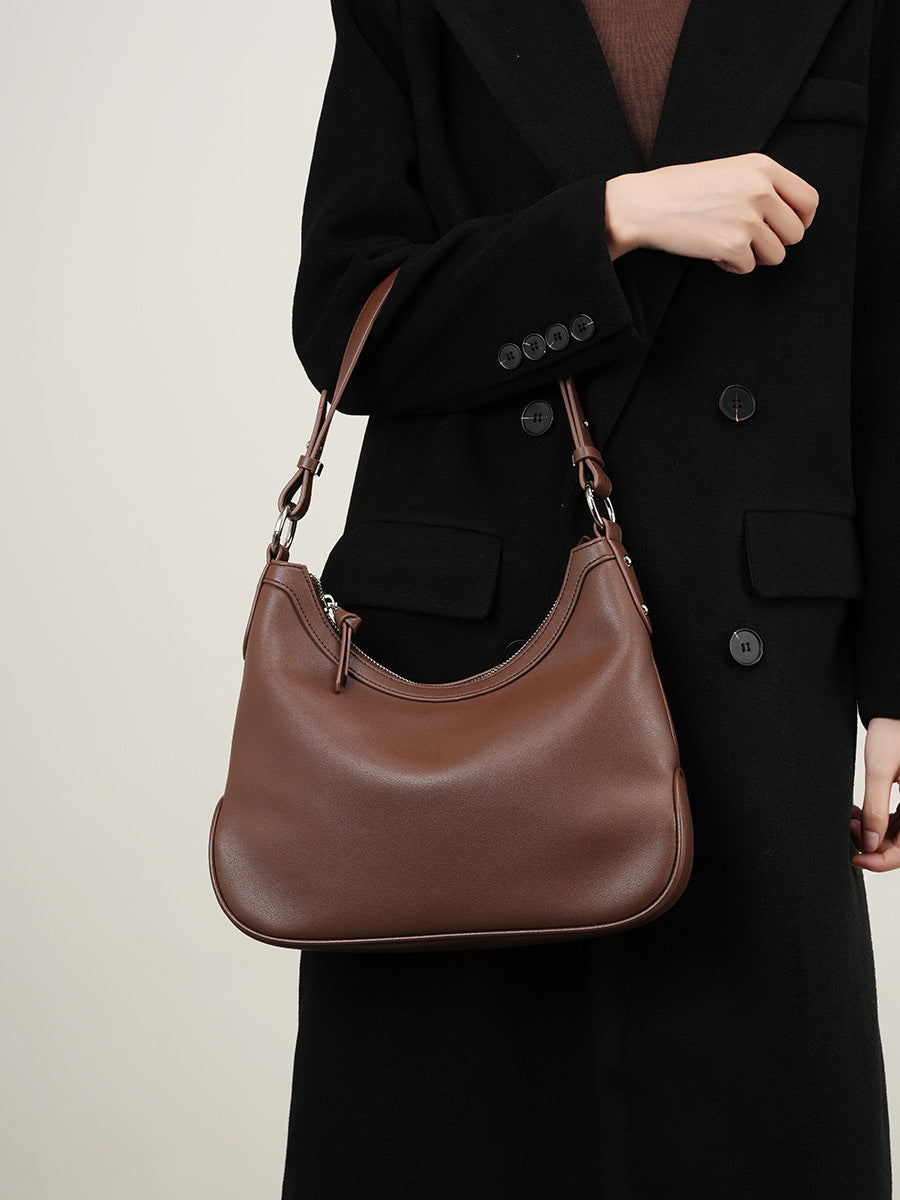 Women Minimalist Soft Leather Shoulder Bag Newgew Shoes
