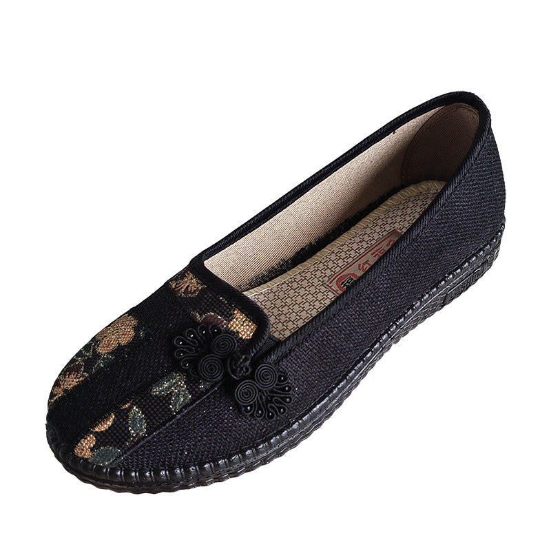 Women's Leap Moon Mother Old Beijing Cloth Canvas Shoes Newgew