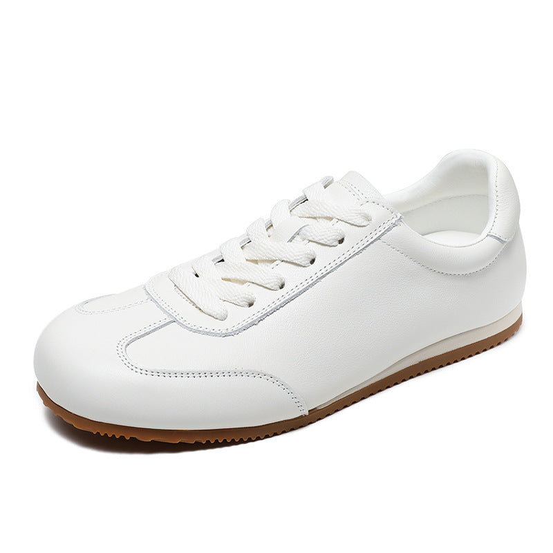 Women Minimalist Fashion Leather Soft Casual Training Sneakers Newgew Shoes