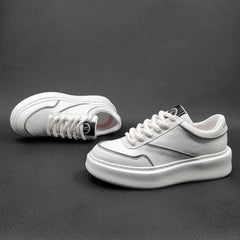 Men Minimalist Fashion Leather Flat Casual Shoes Newgew Shoes