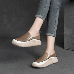 Women Minimalist Soft Leather Casual Shoes Newgew Shoes