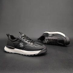 Men Fashion Patchwork Leather Thick Soled Casual Shoes Newgew Shoes