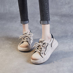 Women Minimalist Handmade Leather Casual Shoes Newgew Shoes