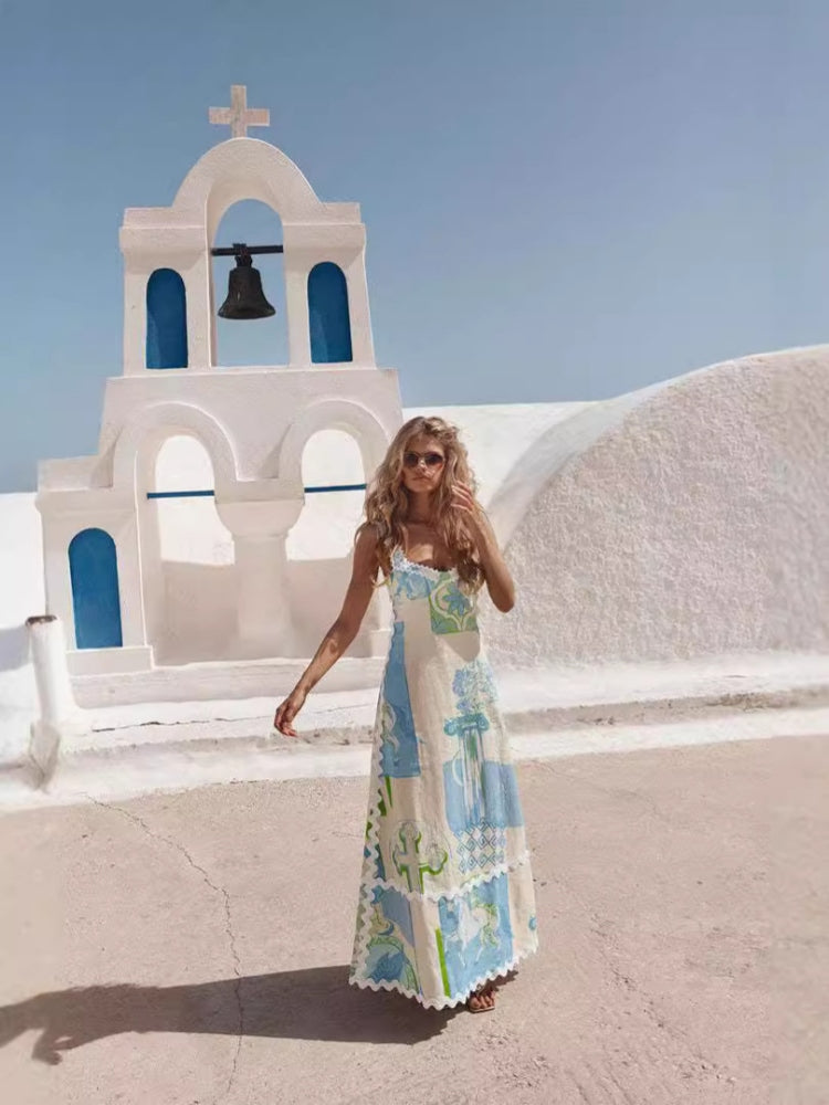 Linen Backless Maxi Dress Newgew Dresses