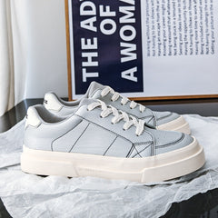 Men Minimalist Fashion Lace-up Flat Casual Shoes Newgew Shoes