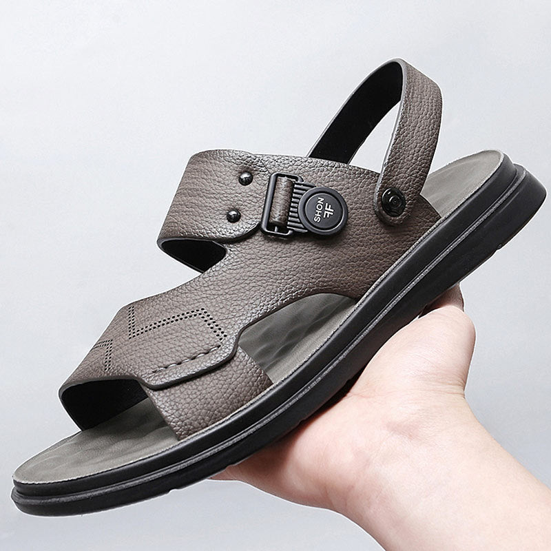 Men Fashion Casual Leather Beach Sandals Newgew Shoes