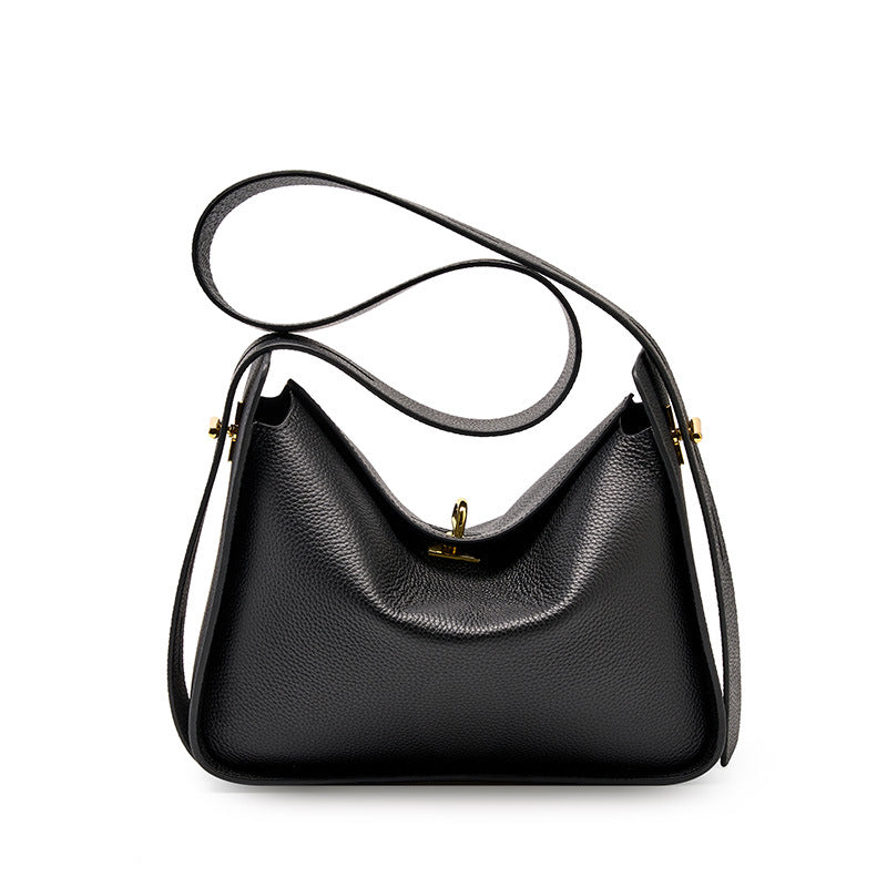 Women Fashion Minimalist Soft Cowhide Tote Shoulder Bag Newgew Shoes