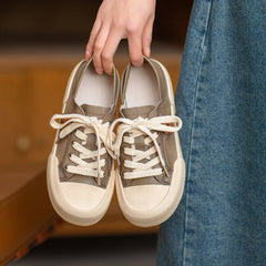 Women Fashion Leather Thick Soled Casual Shoes Newgew Shoes