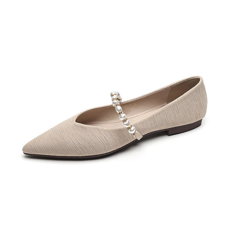 Women Casual Fashion Pointed Toe Flats Newgew Shoes