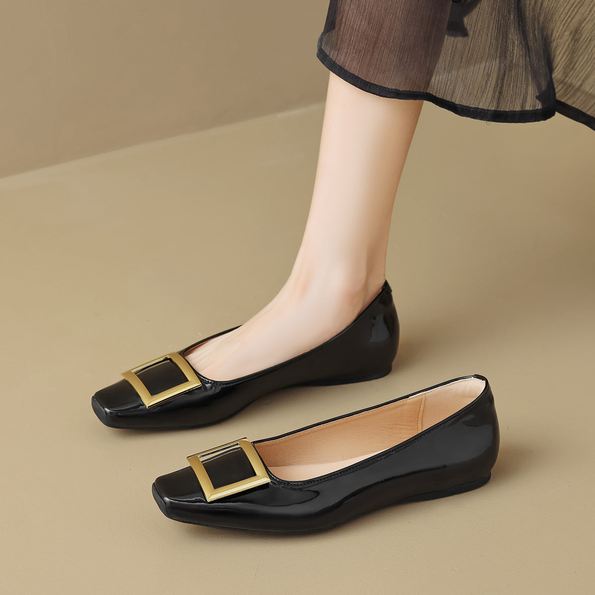 Women Minimalist Fashion Soft Leather Casual Flats Newgew Shoes