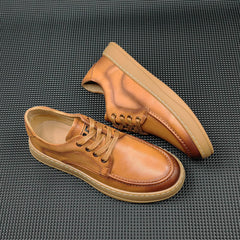 Men Leather Flat Minimalist Casual Shoes Newgew Shoes