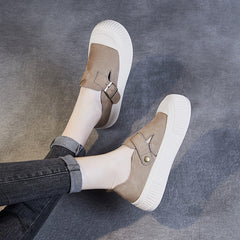 Women Handmade Minimalist Soft Leather Casual Shoes Newgew Shoes