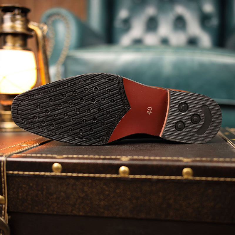 Men Classic Minimalism Cowhide Casual Oxford Shoes Newgew Shoes