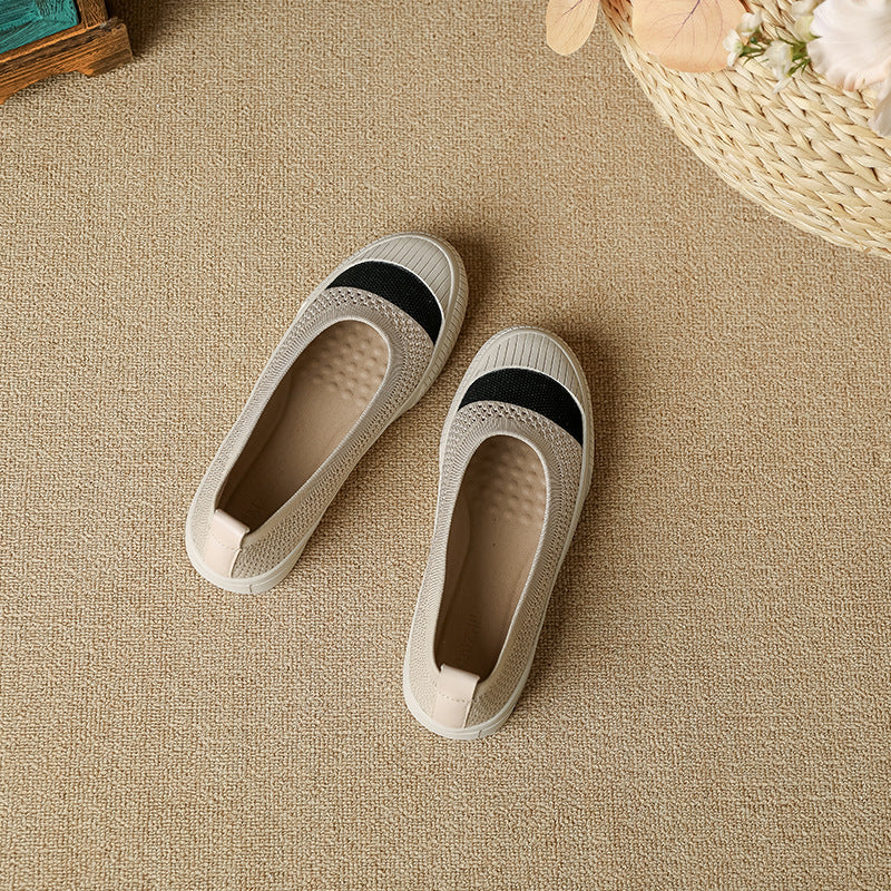 Pearl Platform Anti-collision Round Shoes NewGew