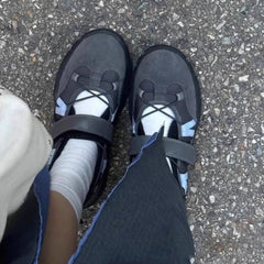 Mary Jane Velcro Ballet Sneakers Newgew