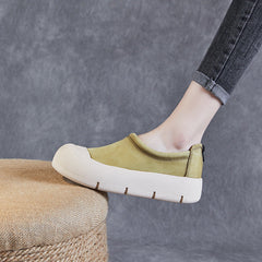 Women Minimalist Leather Thick Soled Casual Shoes Newgew Shoes