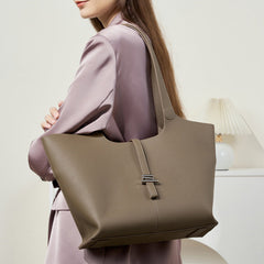 Women Fashion Soft Cowhide Tote Shoulder Bag Newgew Shoes
