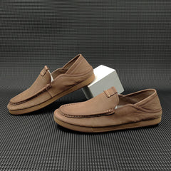 Men Handmade Minimalist Soft Leather Casual Loafers Newgew Shoes