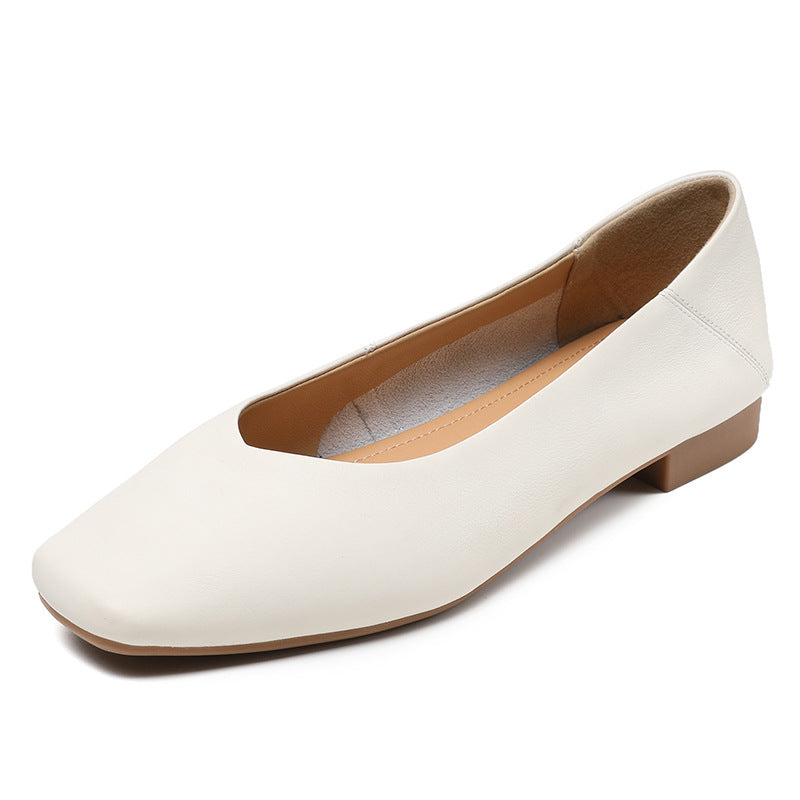 Women Minimalist Soft Leather Casual Flats Newgew Shoes