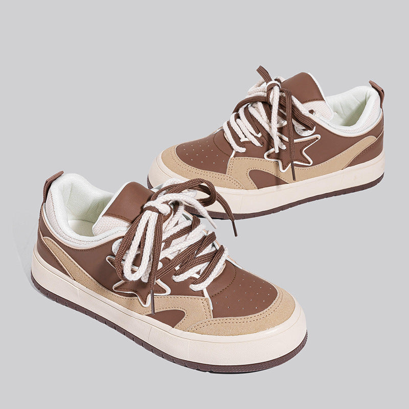 Meteor Bread Skateboard Female Retro Sports Canvas Shoes Newgew