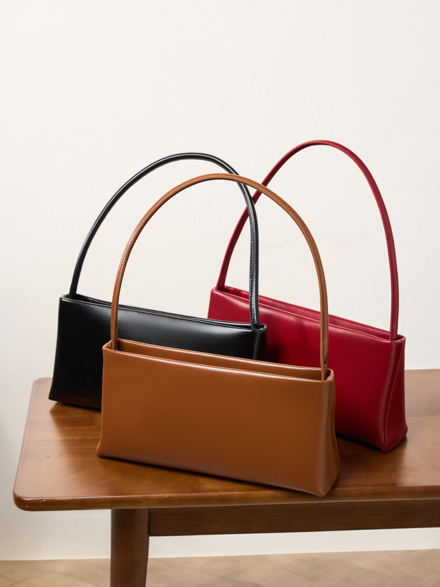 Women Minimalism Fashoin Leather Shoulder Bag Newgew Shoes