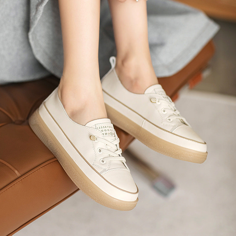 Women Fashion Leather Minimalist Casual Shoes Newgew Shoes