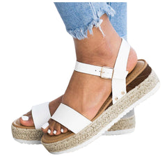 Basic Strap Espadrille Sandals Newgew