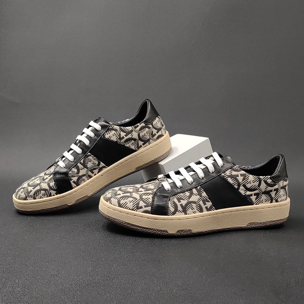 Men Fashion Patchwork Stylish Flat Casual Shoes Newgew Shoes