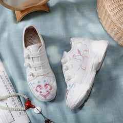 Charming Embroidered Old Beijing Cloth Thick Canvas Shoes Newgew