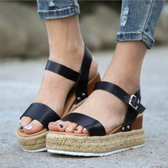 Basic Strap Espadrille Sandals Newgew