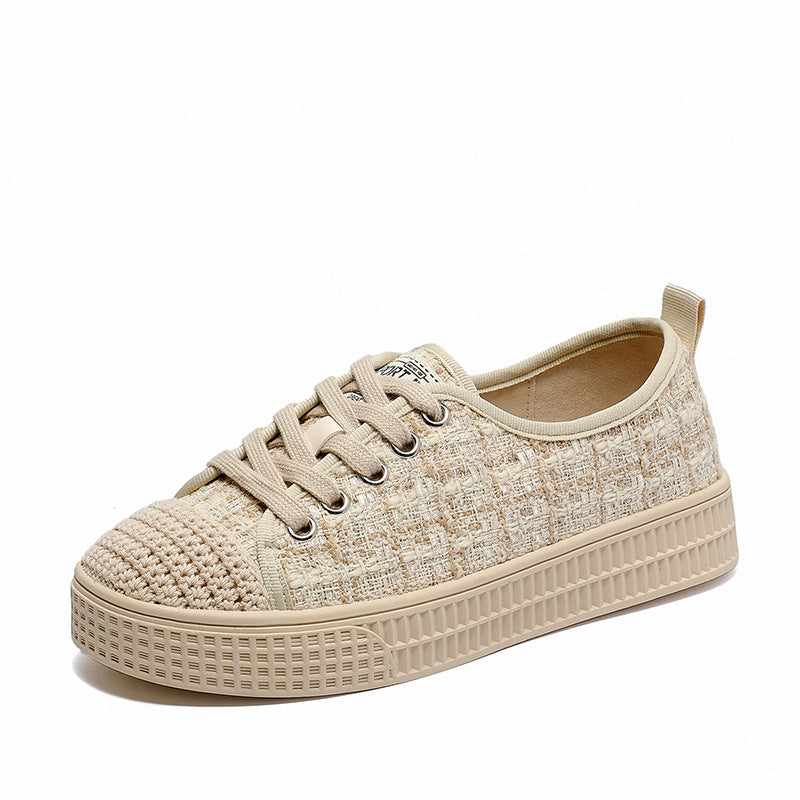 Women Fashion Minimalist Canvas Soft Flat Casual Shoes Newgew Shoes