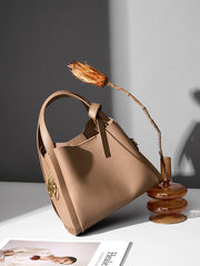 Women Fashion Soft Cowhide Bucket Shoulder Bag Newgew Shoes