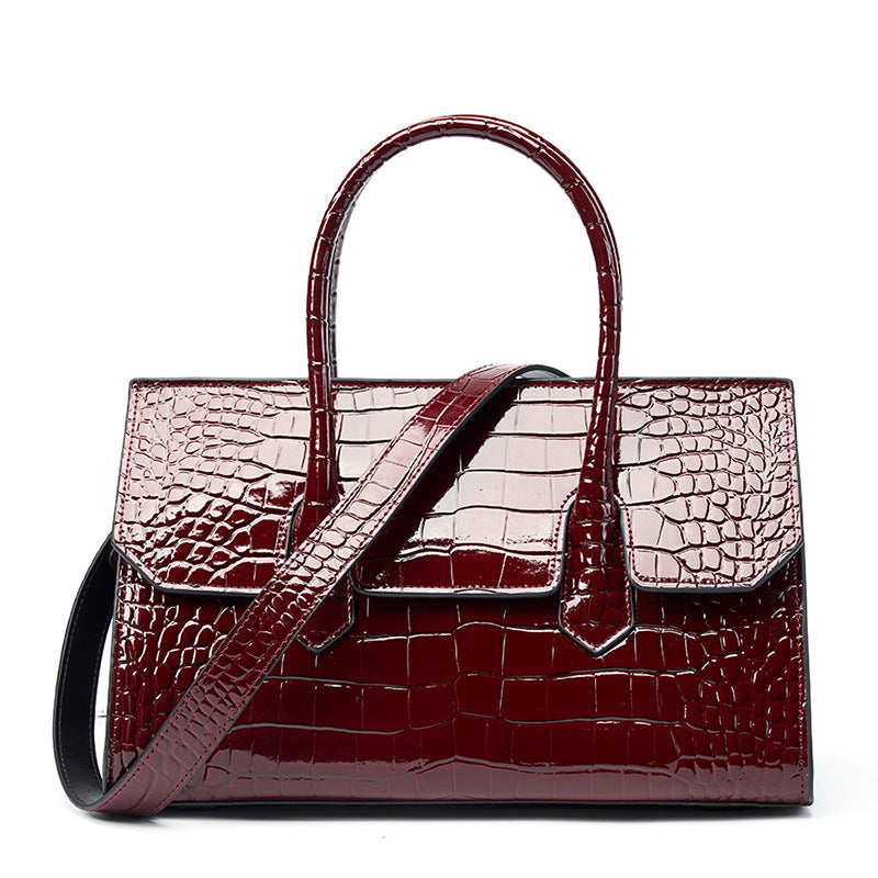 Women Retro Embossed Leather Work Tote Bag Purse Newgew Shoes