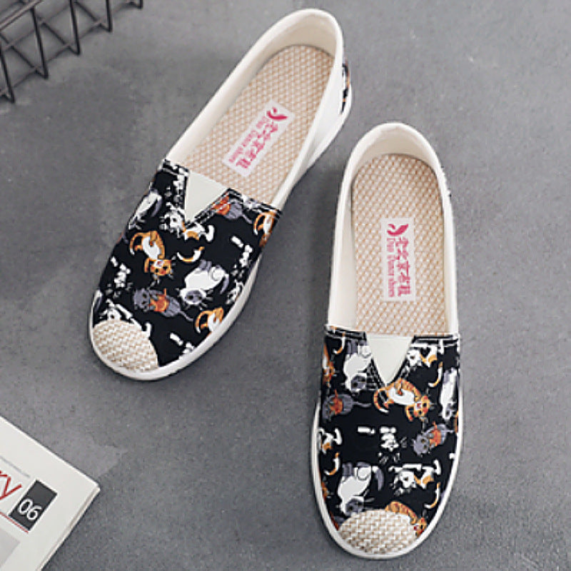 Stylish Women's Cloth Spring Comfortable Soft Canvas Shoes Newgew