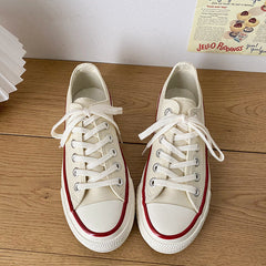 Women's Street Shot Classic Versatile Retro Replica Canvas Shoes Newgew