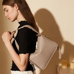 Women Fashion Minimalist Soft Cowhide Tote Shoulder Bag Newgew Shoes