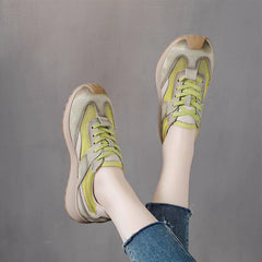 Women Breathable Patchwork Casual Training Sneakers Newgew Shoes