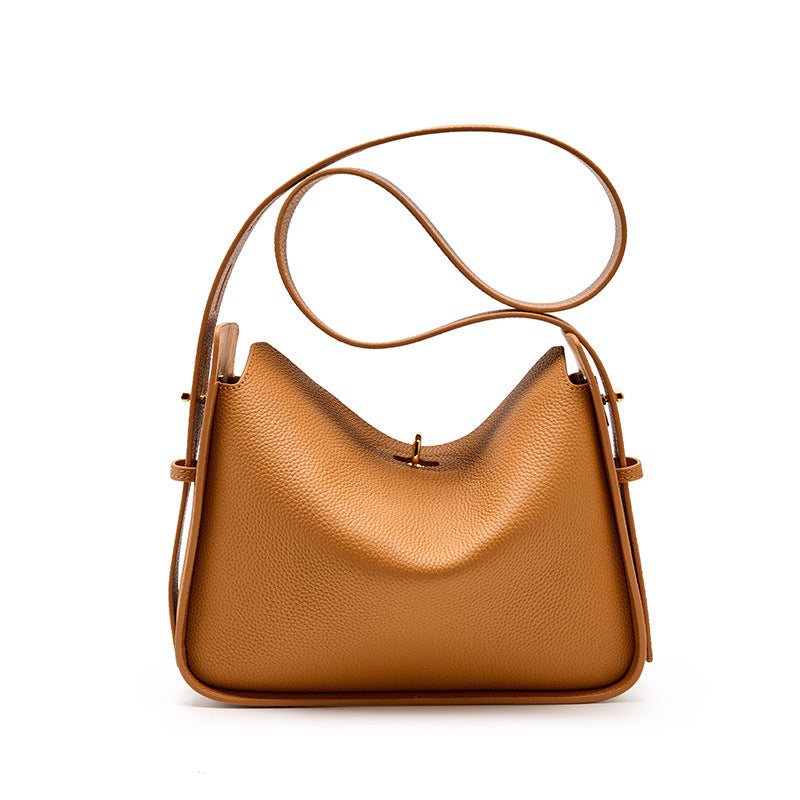 Women Fashion Minimalist Soft Cowhide Tote Shoulder Bag Newgew Shoes