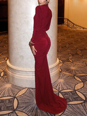 High-Neck Mermaid Gown Newgew Dresses