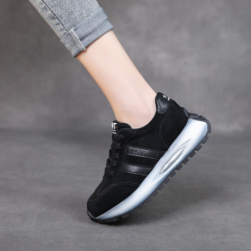 Women Casual Fashion Leather Sneakers Newgew Shoes