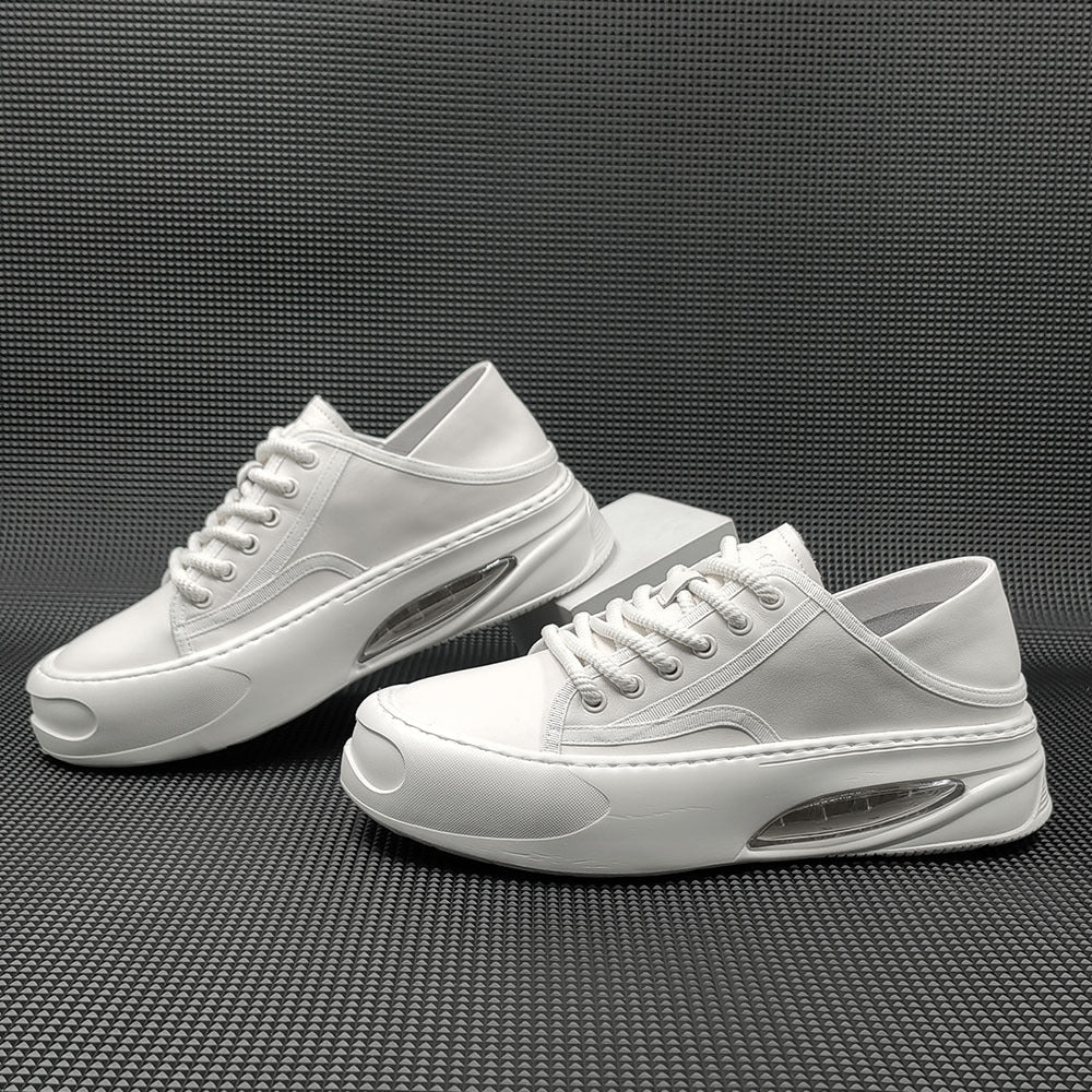 Men Minimalist Soft Leather Flat Casual Shoes Newgew Shoes