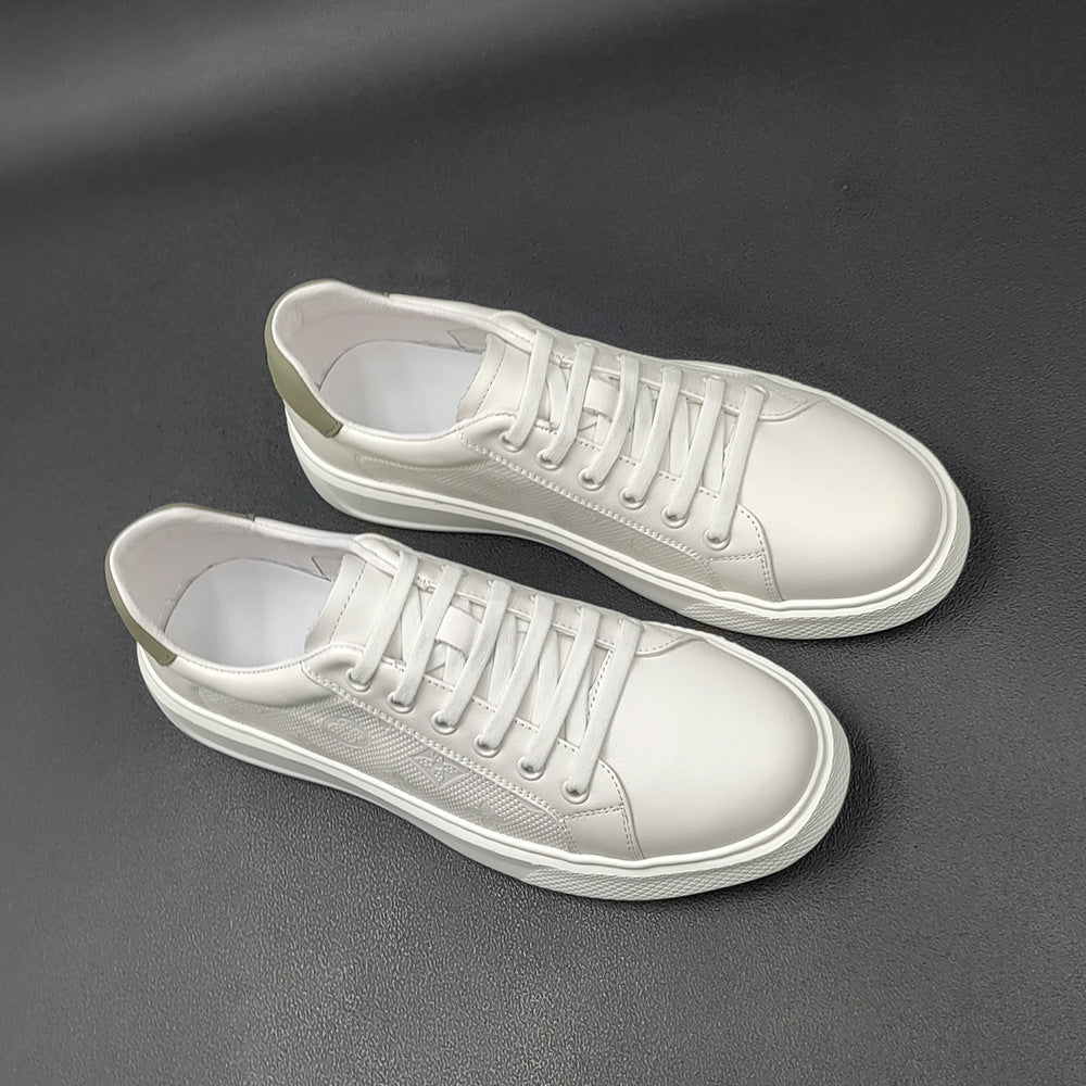 Men Fashion Breathable Leather Flat Casual Shoes Newgew Shoes