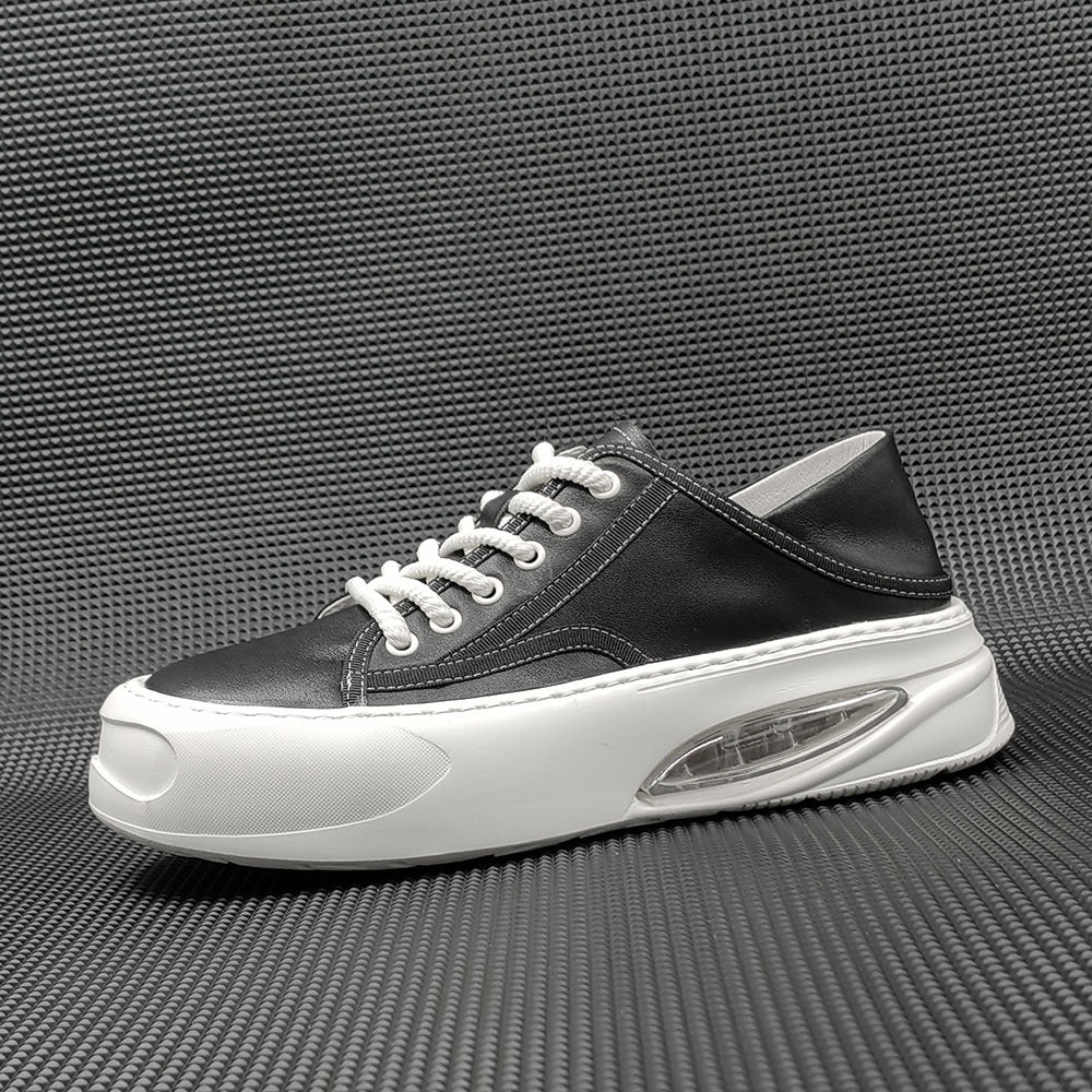 Men Minimalist Soft Leather Flat Casual Shoes Newgew Shoes