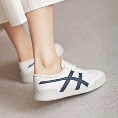 Women Fashion Soft Leather Flat Casual Shoes Newgew Shoes