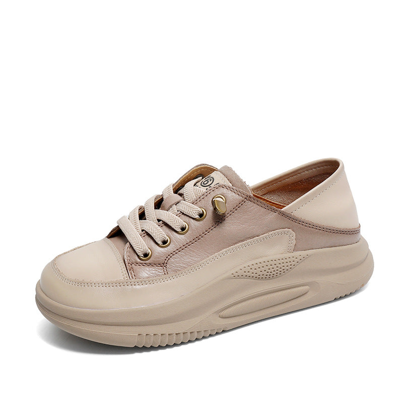 Women Fashion Leather Minimalist Flat Casual Shoes Newgew Shoes