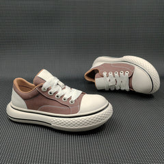 Men Minimalist Fashion Denim Canvas Casual Sneakers Newgew Shoes