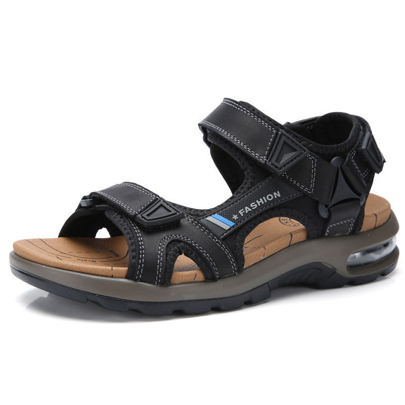 Men Summer Leather Casual Air Cushion Sandals Newgew Shoes