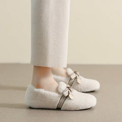 Women Soft Flat Winter Casual Fur Shoes Newgew Shoes