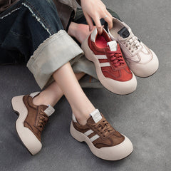 Women Minimalist Fashion Leather Sport Casual Shoes Newgew Shoes