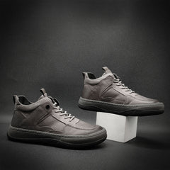 Men Minimalist Leather Flat Casual Work Shoes Newgew Shoes